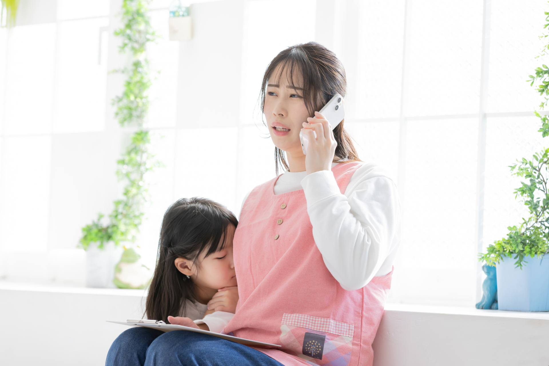 子供の発熱で連絡（病児保育）