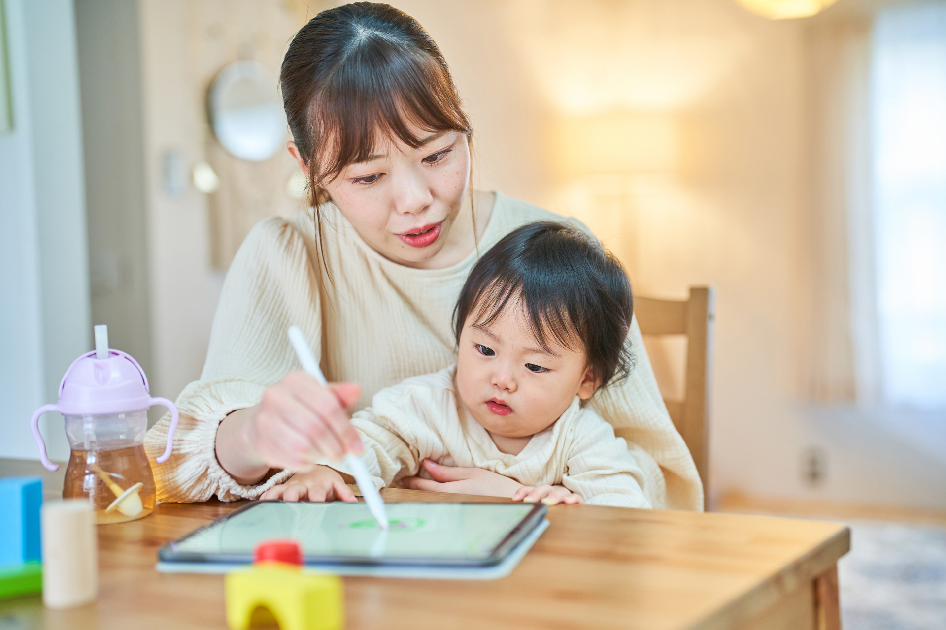 タブレットで遊ぶ