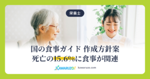 国の食事ガイド 作成方針案 死亡の15.6％に食事が関連